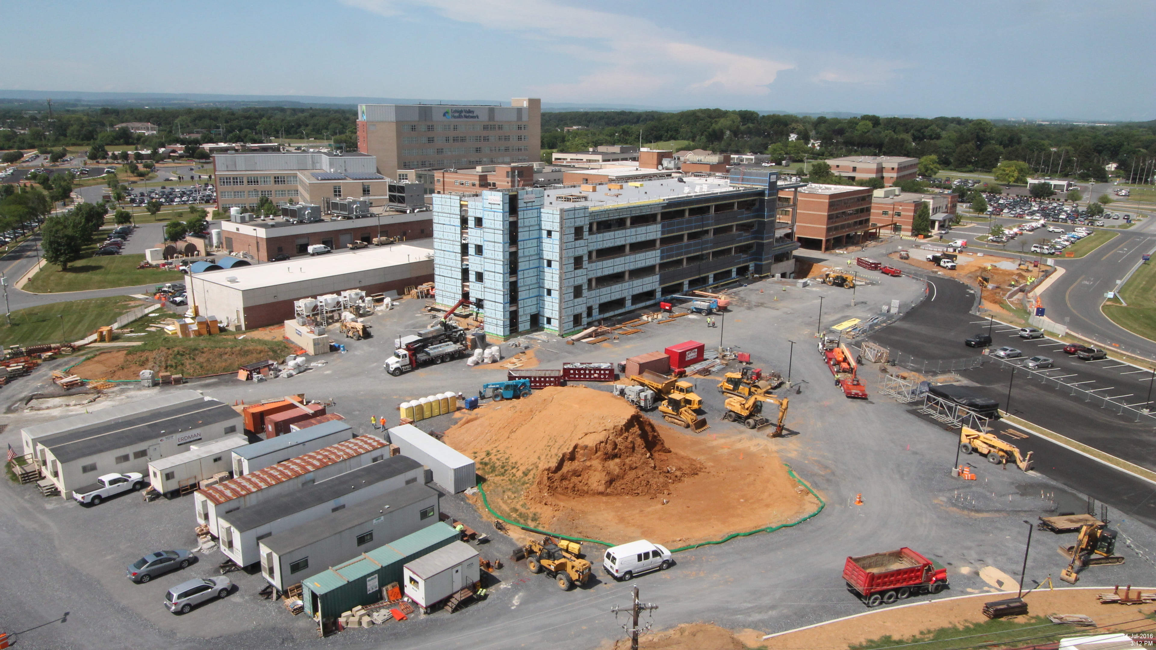 Photo documentation of construction job site