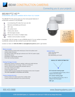 iBEAM PTZ HD construction camera information