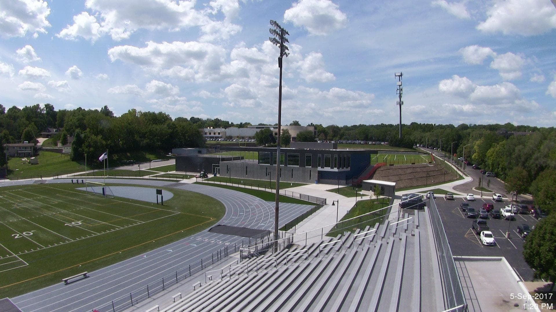 iBEAM Construction Project documents high school athletic field