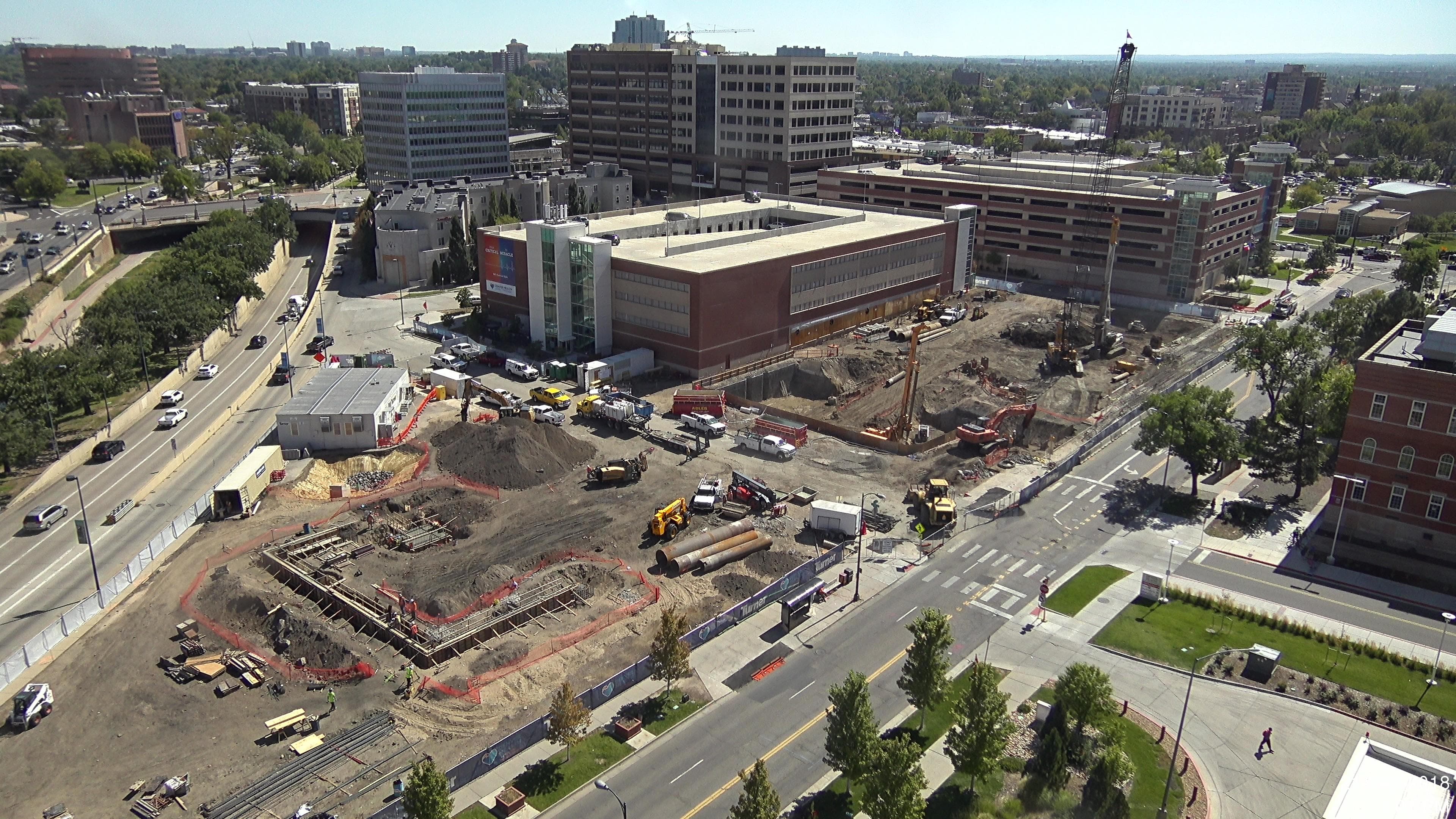 iBEAM Construction Camera documents Denver healthcare project